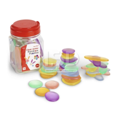Rainbow pebbles. Children's set "Game of light" (36 stones)