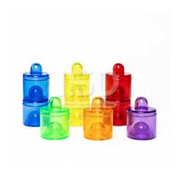 Transparent containers with lids (9 pcs.)