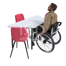 ISD Trapezoid Table for Wheelchair Users