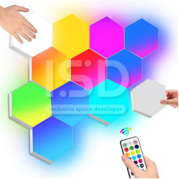 Sensory LED hexagonal lamps (touch or remote control) Sensory Toys