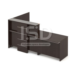 Two-level reception desk "Ideal ISD"
