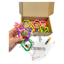 Гра на послідовності «Геометричні ланцюжки»: 20 елементів, 10 карток, 4 рівні | ISD