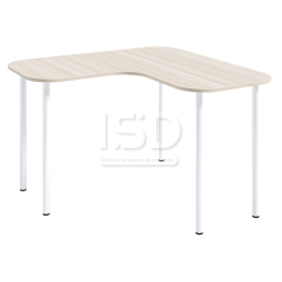 "Corner" Group Table for 6, 1200×1200 — Teacher Cut-Out, ISD