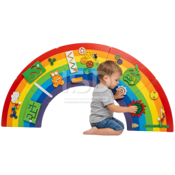 Сенсорна бізіборд-стіна «Райдуга» (Montessori)  ISD™(7 кольорів)